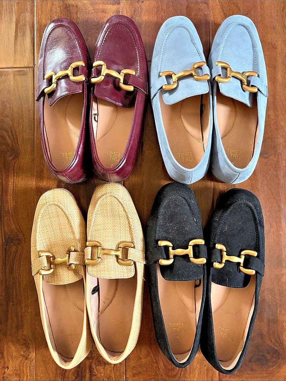 Time & Tru Size 7 Chain-Link Loafer Flat - 4 Colors!!!